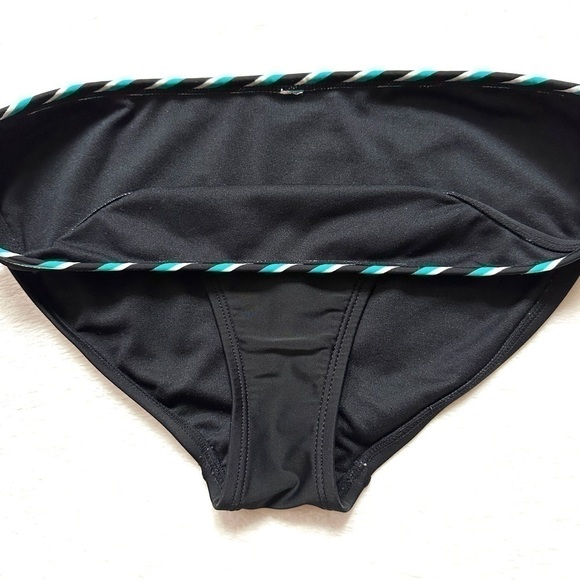 Black Full Coverage Bikini Bottom Size M - Picture 3 of 5